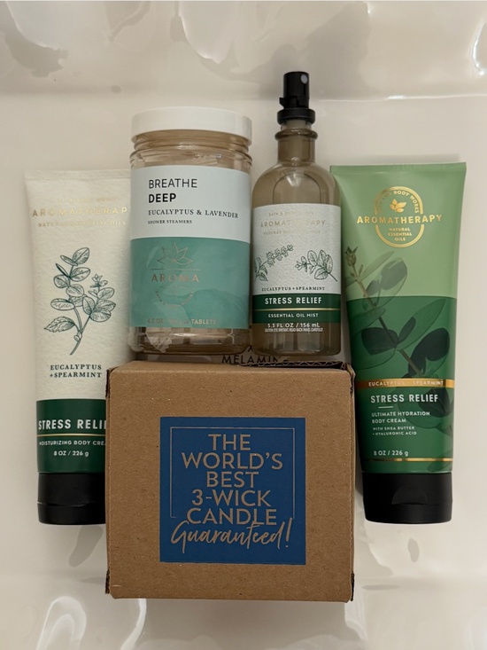 Bath & Body Works Other - NWT 5 Full size Aromatherapy Stress Relief Bath and Body Works Body Cream Candle